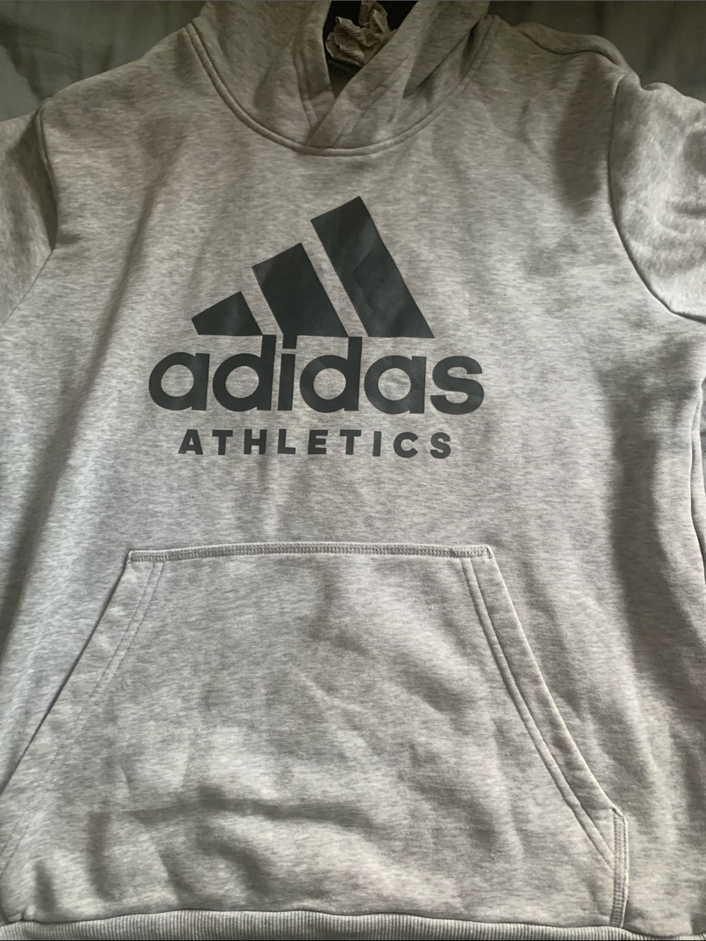 Light grey adidas hoodie